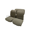 2CV Original seat cover set for rear bench in gray cloth Charleston Citroën 2CV