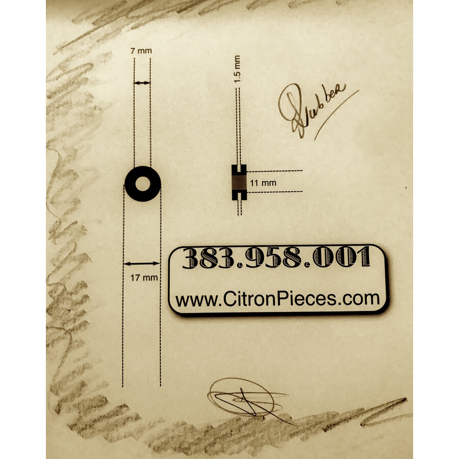 Oeillet du réservoir de l'installation lave-glace / Oeillet pour passer fil de bougie vers la bobine, Citroen ID/DS-1