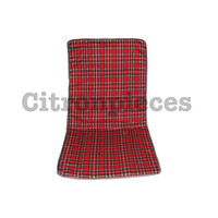 thumb-Housse pour 2CV, ancien model, Ecossais rouge. <——48cm ——>-1