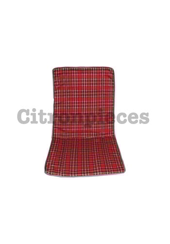 Citroën 2CV Hoes voor 2CV, oude type, schotse ruit rood. <——48cm ——> 