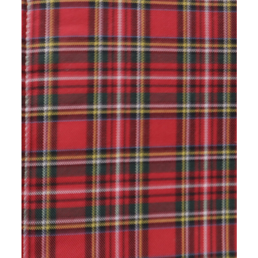 Hoes voor 2CV, oude type, schotse ruit rood. <——48cm ——>-2