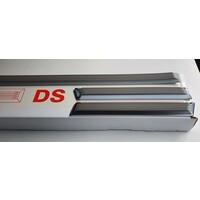 thumb-322.369.502: Jeu de baguettes centrales (8 pièces) en Inox avec caoutchouc blanc. Largeur de la baguette = 33 mm. Ce jeu peut être monté avec de la colle, du ruban adhesif. BREAK. ID/DS.-2
