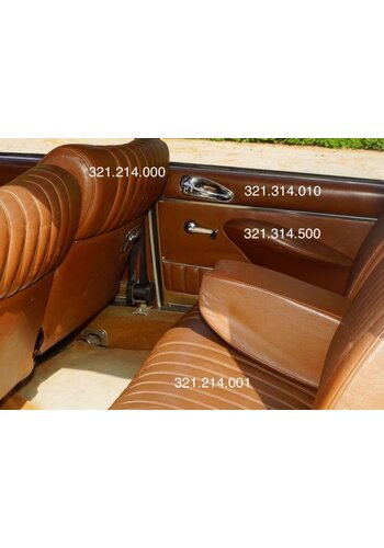  Citroën ID/DS Front seat cover brown leather Citroën ID/DS 