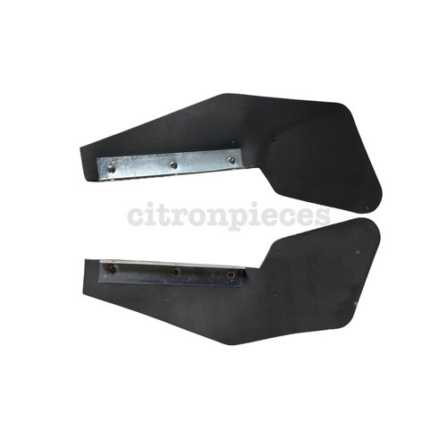 Citroën ID/DS 322.958.500 : Jeu de bavettes avants, hauteur du support de cric avant, Gauche et Droit, pour Citroën ID/DS. 
