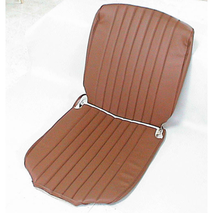 Housse d'origine pour siège en simili marron 3 ieme model (à partir de sept 1970) Citroën HY. Couleur exactement comme l'original, motif du skaï également exactement comme l'original. Color exactly like the original, print on the leatherette also exactly-4