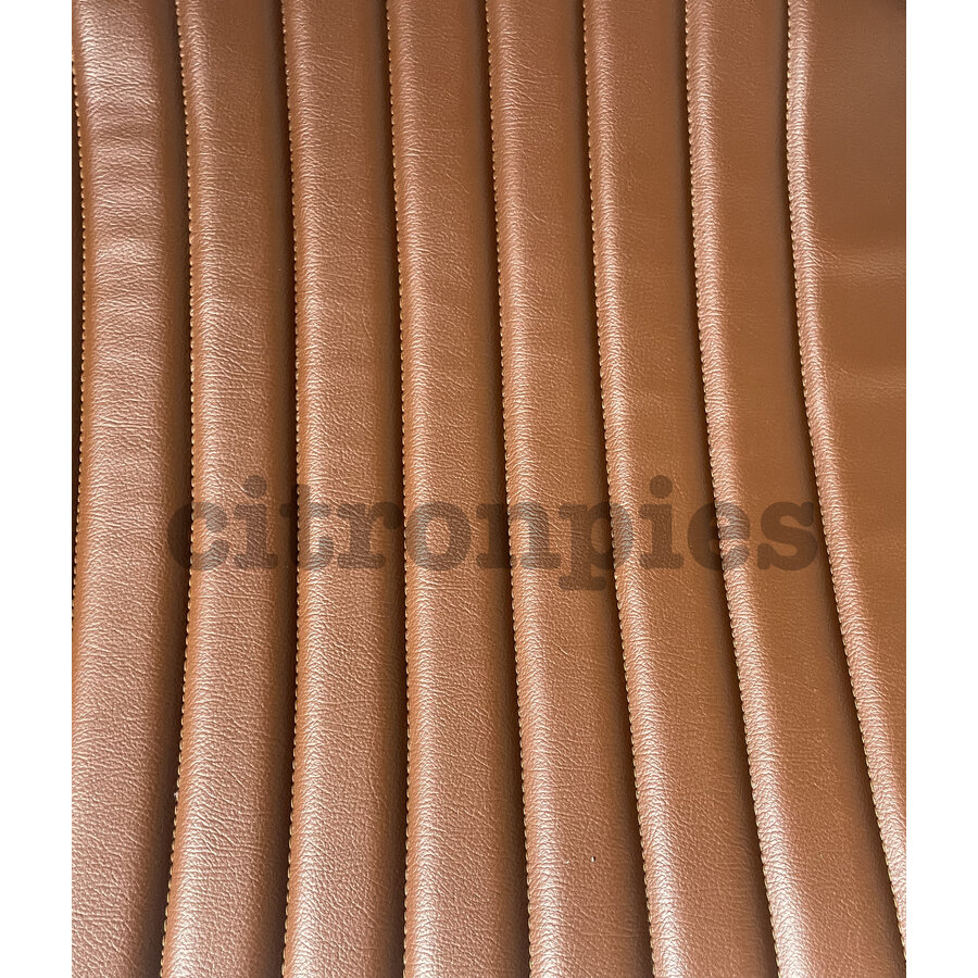 Original seat cover set for front seat in brown leatherette 3 rd model (as of Sept 1970) Citroën HY-3
