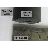 thumb-Spons rubber draad doorvoer, +/- 40 mm lang, binnen diam. 8 mm.-3