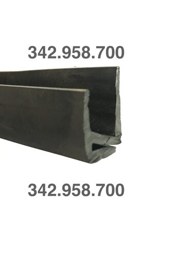  Citroën Ami 342.958.700: Rubber strip under sliding window of door (set of 4 pieces) [L=910mm], Ami 