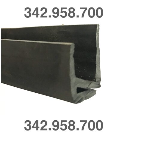  Citroën Ami 342.958.700: Bande de caoutchouc sous la fenêtre coulissante de la porte (jeu de 4 pièces) [L=910mm], Ami 