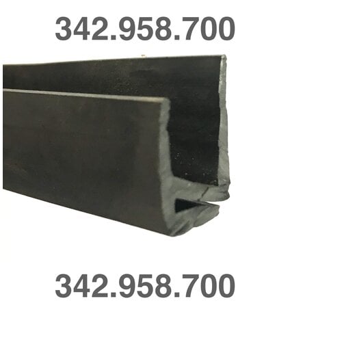  Citroën Ami 342.958.700: Rubber strip under sliding window of door (set of 4 pieces) [L=910mm], Ami 