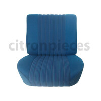 thumb-Garniture complète (2 sièges AV + 1 banquette AR) en étoffe bleu (partie centrale en deux tons) Citroën ID/DS - Copy-2