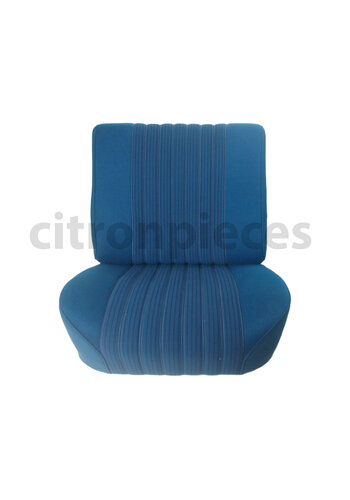  ID/DS Garniture complète (2 sièges AV + 1 banquette AR) en étoffe bleu (partie centrale en deux tons) Citroën ID/DS 