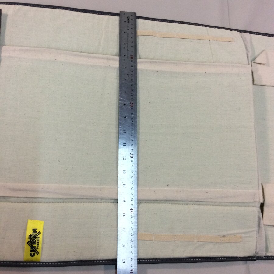 Original seat cover set for seat in blue striped cloth (Exact Copie of the Original Cloth!) years '50 '60 Citroën 2CV-5