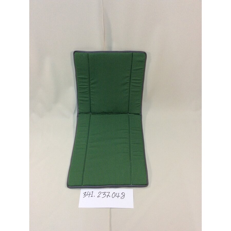 Original seat cover set for seat in green striped cloth (Exact Copie of the Original Cloth!) years '50 '60 Citroën 2CV-4