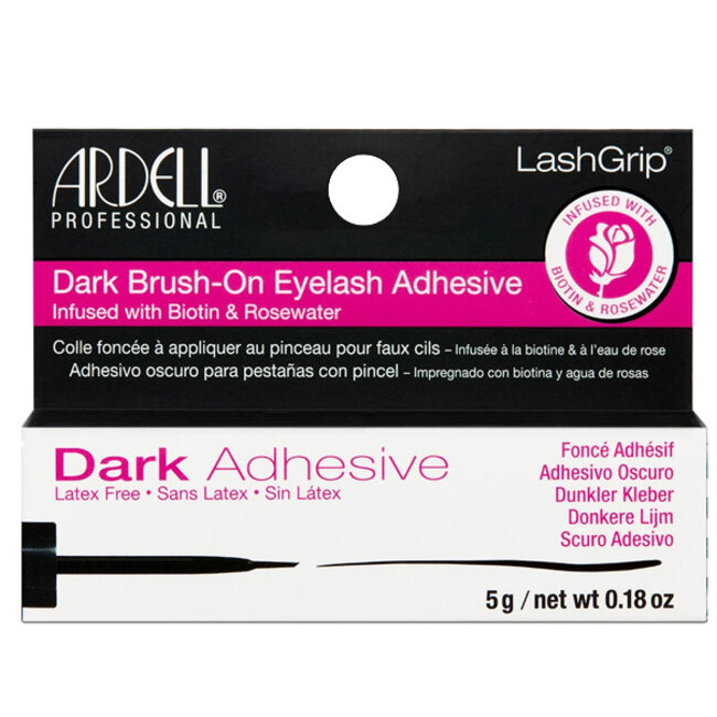 Ardell - Lash Grip Brush-On Lash Adhesive Wimperlijm - Dark - Infused with Biotin & Rosewater