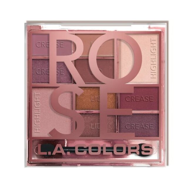 LA Colors - Color Block Eyeshadow Palette Rose