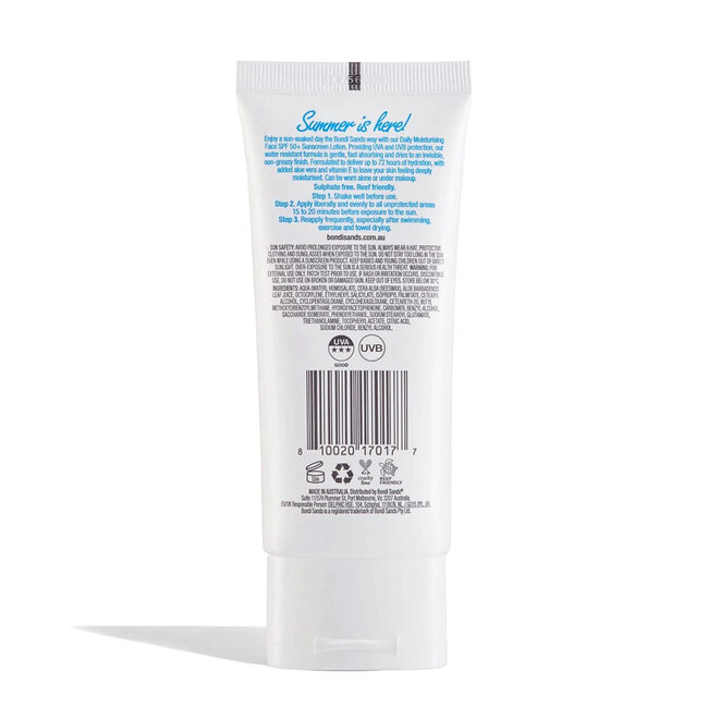 Bondi Sands - SPF 50+ Fragrance Free Face Sunscreen Lotion