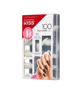 KISS KISS - 100 Full Cover Nails Long Stiletto