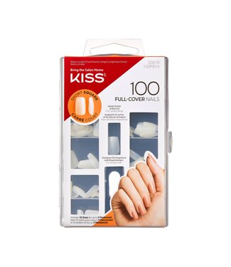 KISS KISS - 100 Full Cover Nails Short Square