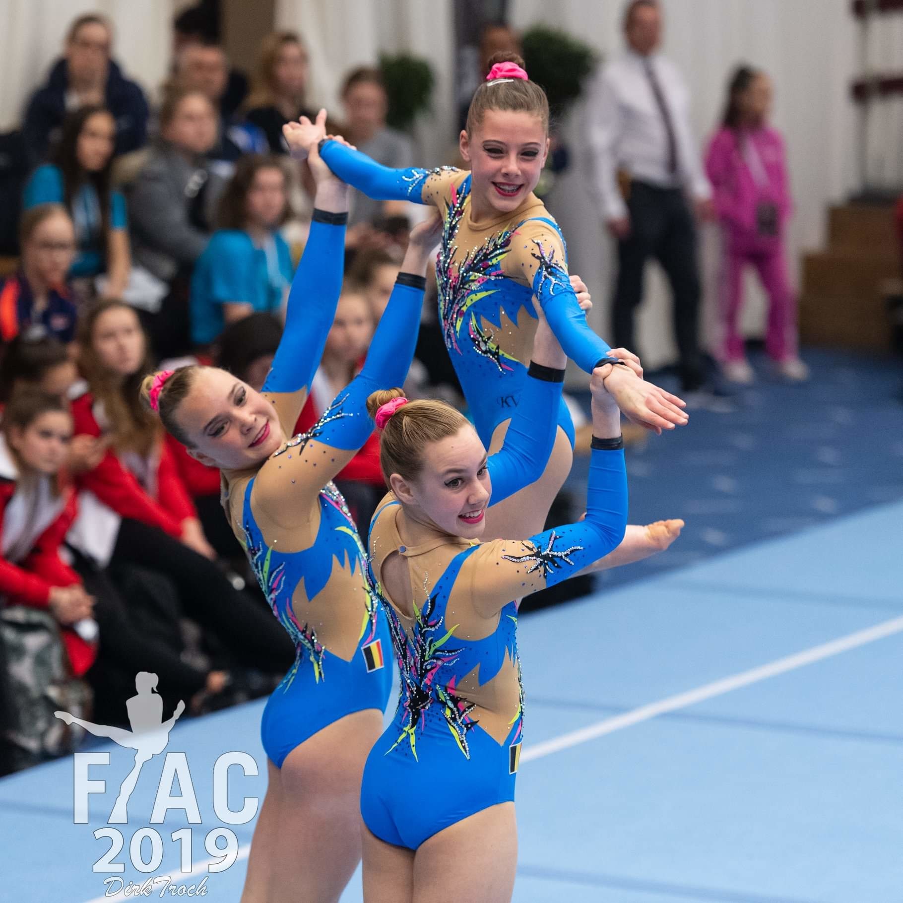 Competition Acrobatic Gymnastics Leotards in Purple and Black Custom Made