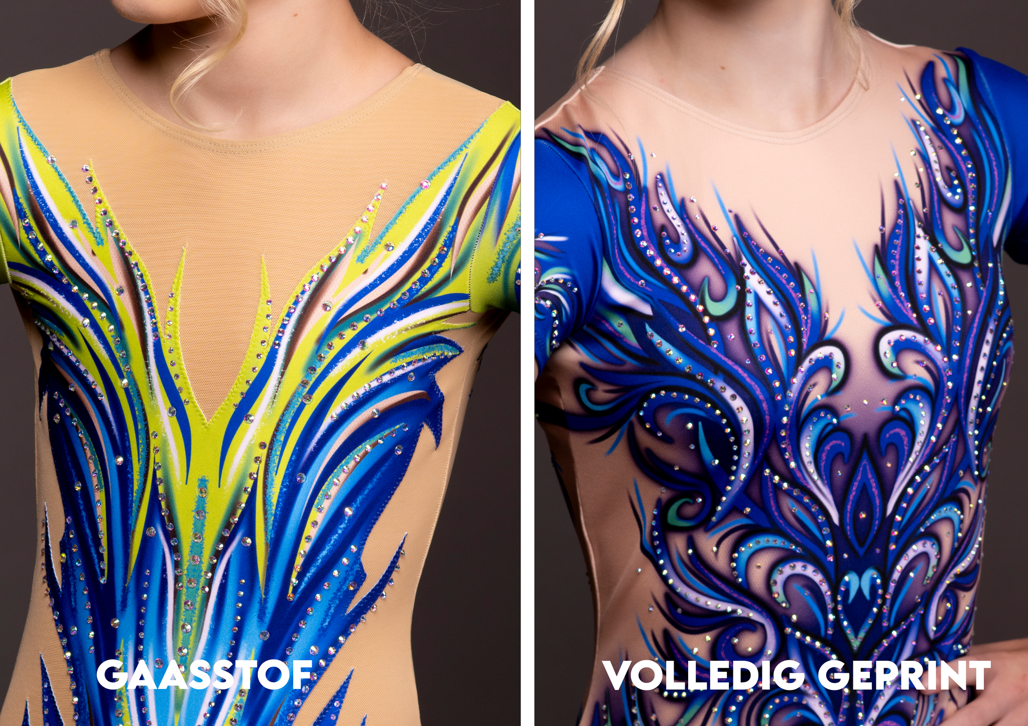 gaasstof versus geprinte stof 