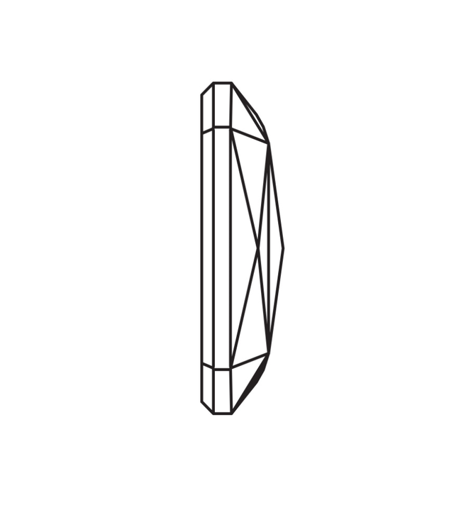 KV Premium Naaistenen Rectangle Octagon Crystal AB