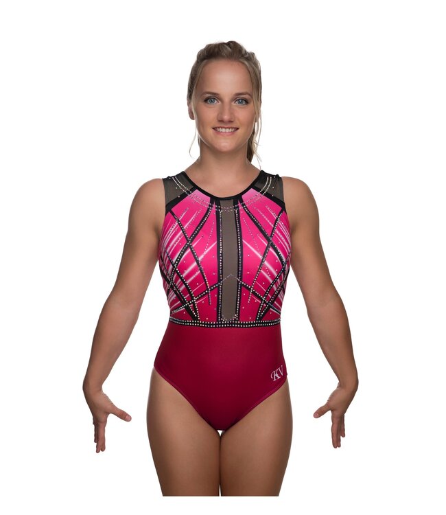 KV Gymnastics Wear SALE! Leotard "Faith Sleeveless" pink