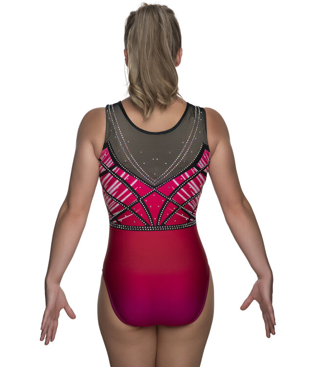 KV Gymnastics Wear Turnpakje "Faith Mouwloos" roze