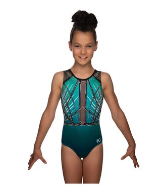 KV Gymnastics Wear Leotard "Faith Sleeveless" green