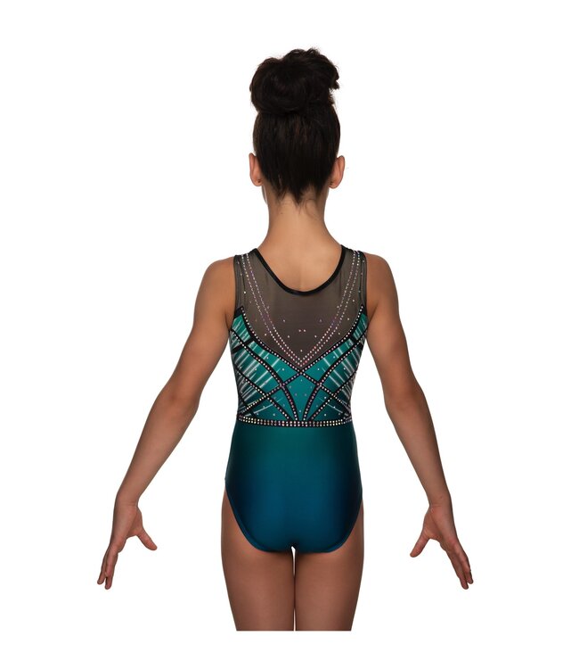 KV Gymnastics Wear Leotard "Faith Sleeveless" green