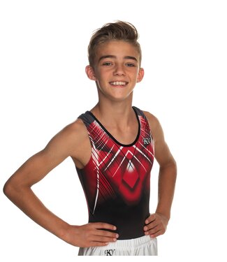 KV Gymnastics Wear Leotard "Johnny" red