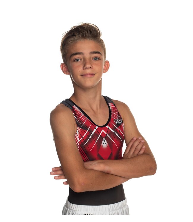 KV Gymnastics Wear Leotard "Johnny" red