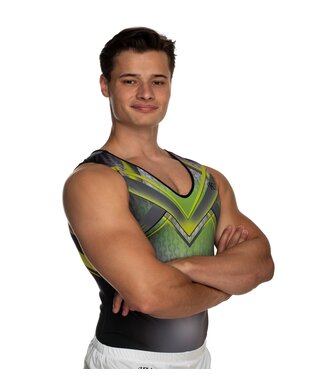 KV Gymnastics Wear Leotard "Ozzy" green