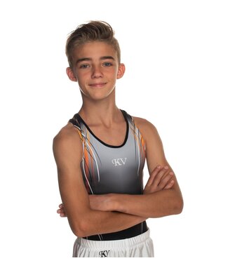 KV Gymnastics Wear Leotard "Axel" orange