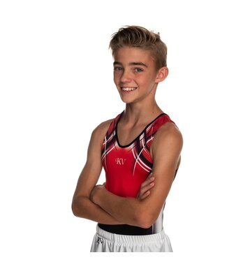 KV Gymnastics Wear Leotard "Kurt" red