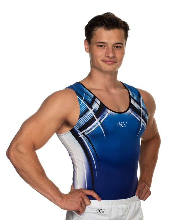 KV Gymnastics Wear Leotard "Kurt" blue