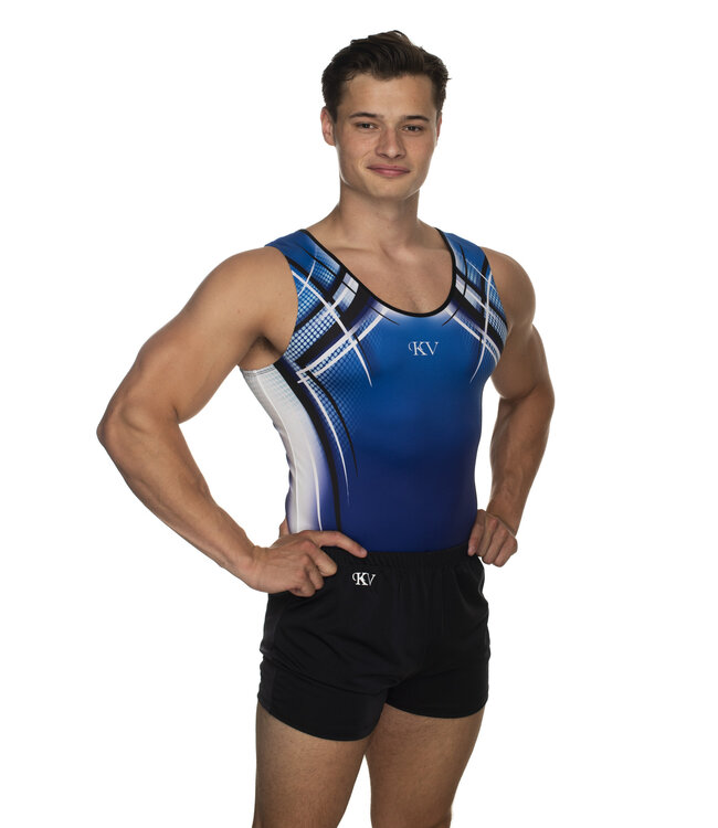 KV Gymnastics Wear Leotard "Kurt" blue