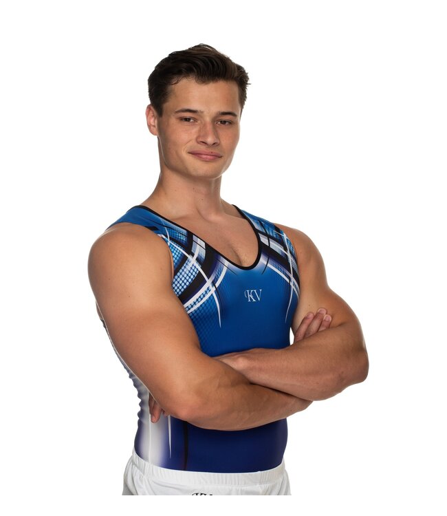 KV Gymnastics Wear Leotard "Kurt" blue