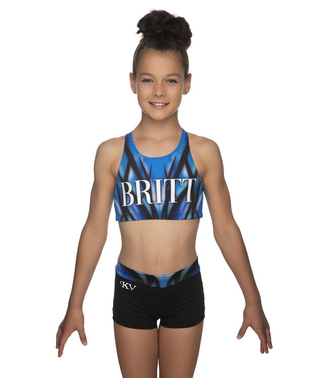 KV Gymnastics Wear Sport Top "Victory" blue