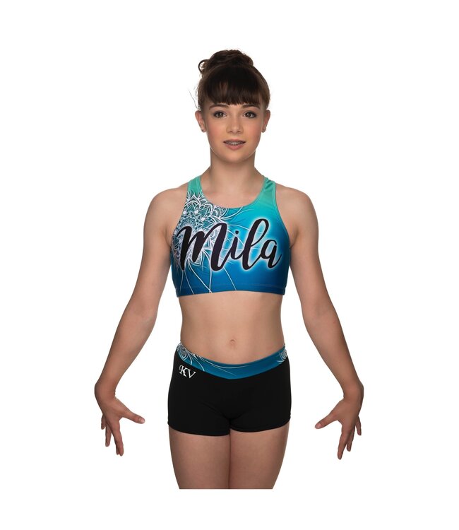 KV Gymnastics Wear Sport Top "Coco" green