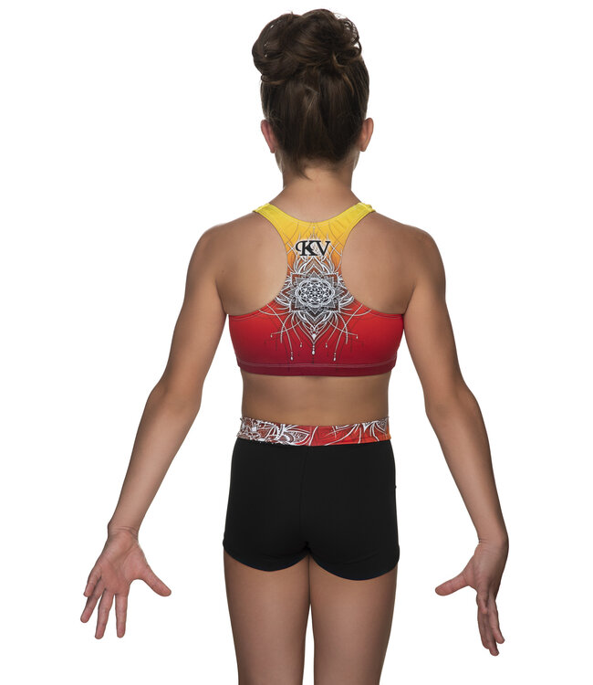 KV Gymnastics Wear Sporttop "Coco" groen met naam