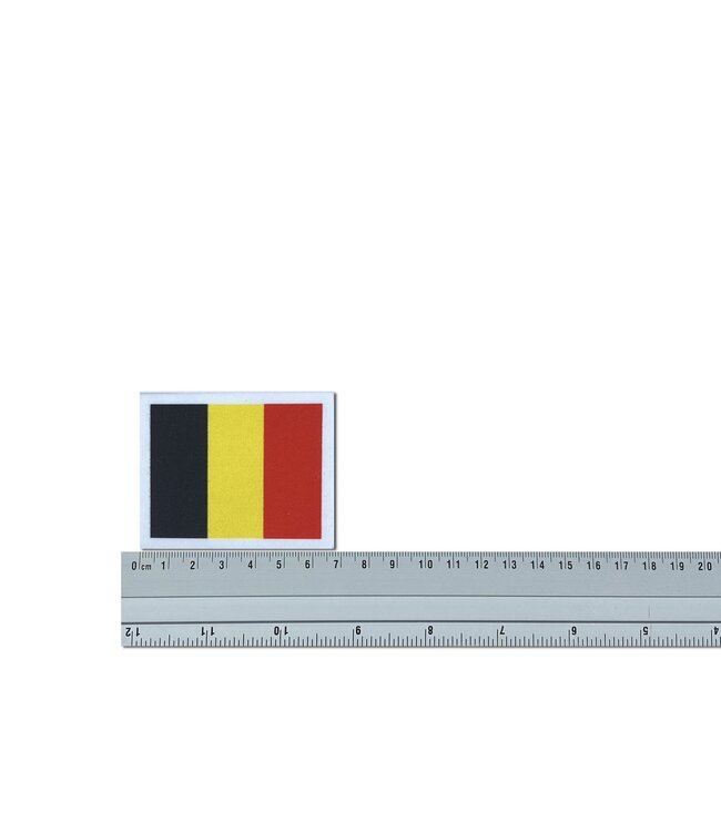 KV Gymnastics Wear Belgische vlag stretch (6,5cm x 5,5cm)