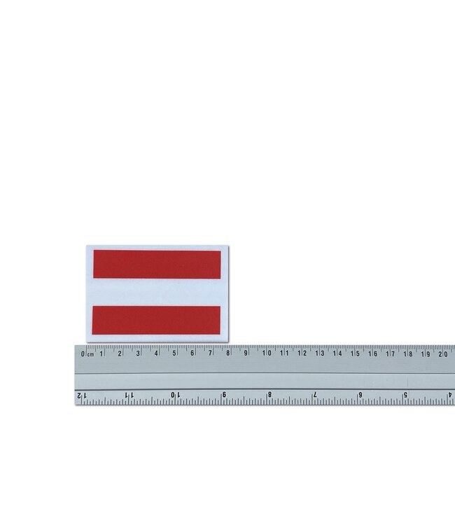 KV Gymnastics Wear Austrian flag stretch (7cm x 5,5cm)