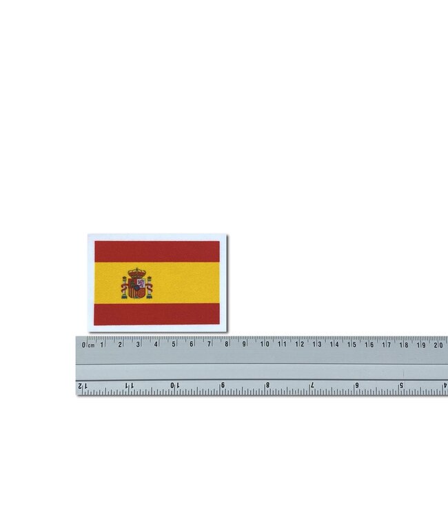 KV Gymnastics Wear Spaanse vlag stretch (7cm x 5,5cm)