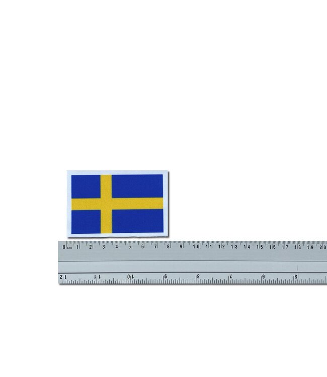 KV Gymnastics Wear Swedish flag stretch (7cm x 5,5cm)