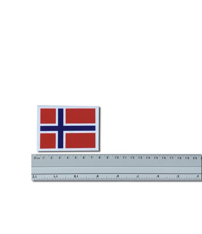 KV Gymnastics Wear Noorweegse vlag stretch (7cm x 5,5cm)