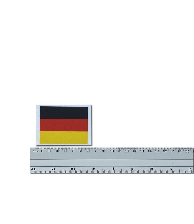 KV Gymnastics Wear Duitse vlag stretch (6,5cm x 5,5cm)