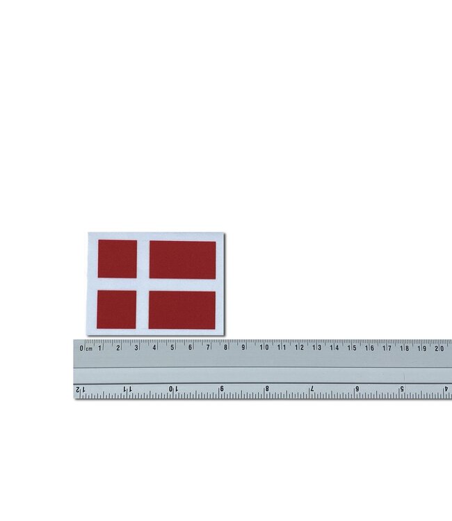 KV Gymnastics Wear Denmark flag stretch (7cm x 5,5cm)