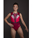 KV Gymnastics Wear Leotard "Yasmine" coral sleeveless