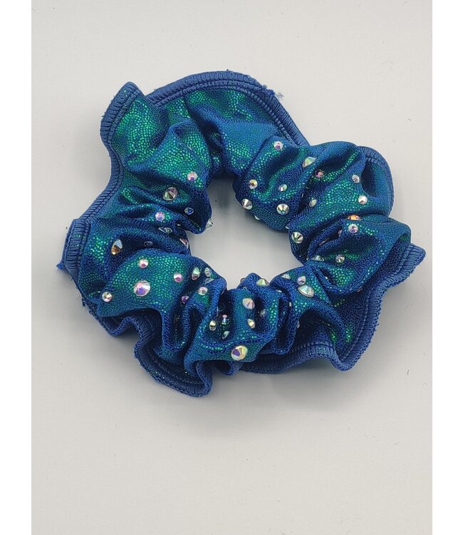 KV Gymnastics Wear Scrunchie Green/Blue - Copy